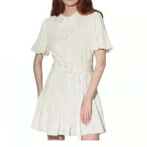 Walter Baker Linen Blend Balloon Sleeve Dress Size See Approximate Measu…
